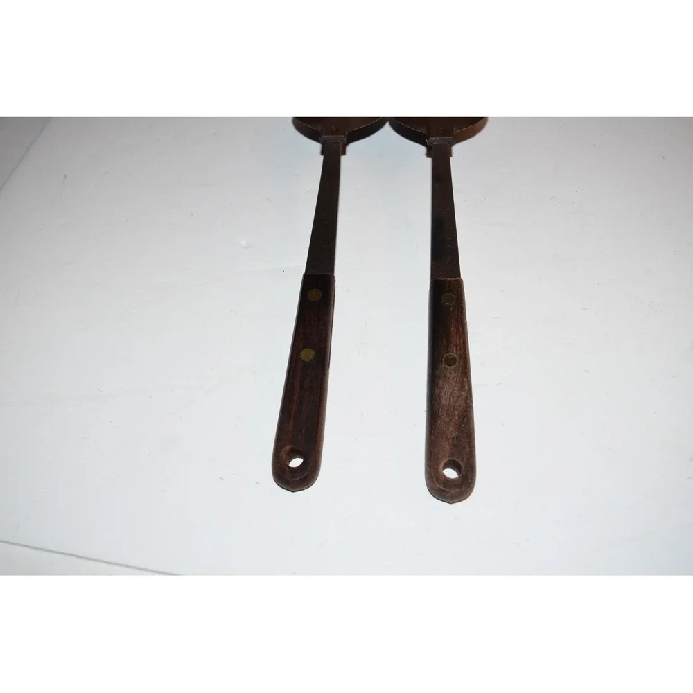 Vtg Robinson Nylon Stainless Steel Brown Spoon Wood Handle 11.5